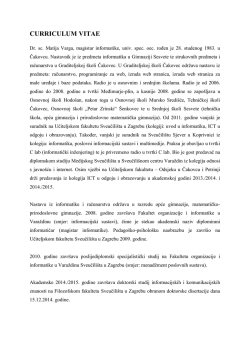 CURRICULUM VITAE - T-com