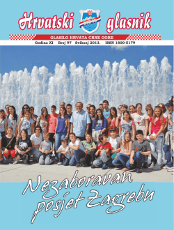 97 - Hrvatsko građansko dru&scaron;tvo Crne Gore