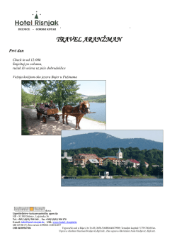 Program 14. - Hotel Risnjak