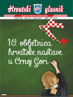 Aktualnosti - Hrvatsko građansko dru&scaron;tvo Crne Gore