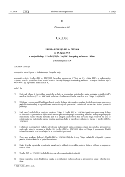 UREDBA KOMISIJE (EU) br. 752/ 2014 - оd 24. lipnja