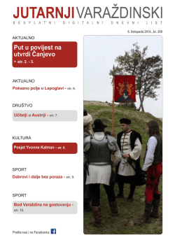 Put u povijest na utvrdi Čanjevo - str. 2. - 3.