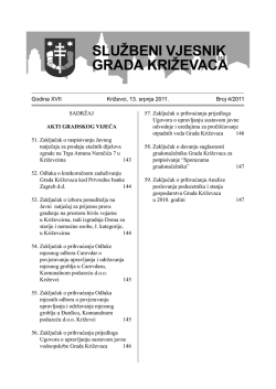 Službeni vjesnik 04/11