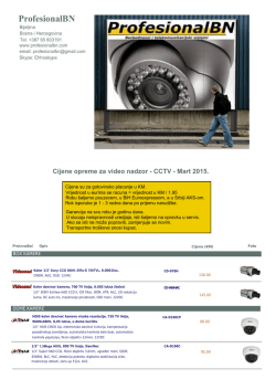 ProfesionalBN CCTV cjenovnik