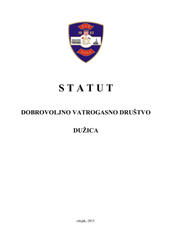 Statut DVD-a Dužica