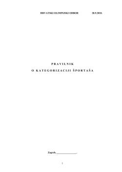 Pravilnik o kateg.