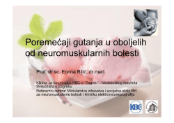 DISFAGIJA U NEUROMUSKULARNIH BOLESTI