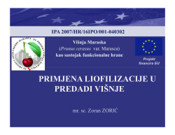 PRIMJENA LIOFILIZACIJE U PREDADI VI&Scaron;NJE - ipa