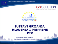 sustavi grijanja, hlađenja i pripreme ptv