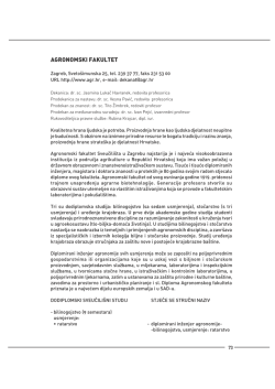 AGRONOMSKI FAKULTET