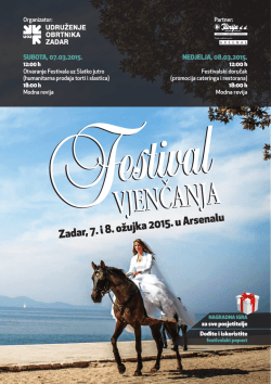 Letak Festivala vjenčanja 2015