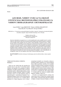 Azo Dyes, Their Environmental Effects, and Defining a Strategy for