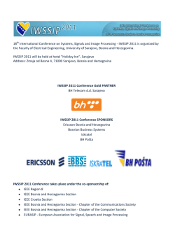 IWSSIP 2011 Conference Program