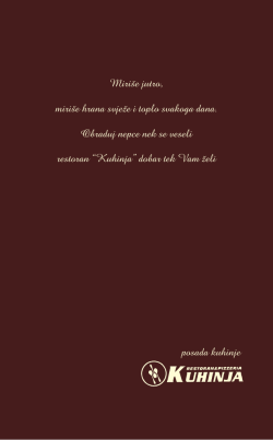 Miri&scaron;e jutro, miri&scaron;e hrana svježe i toplo svakoga