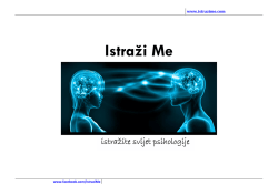 istražite svijet psihologije