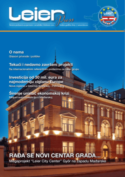 Rađa se novi centaR gRada