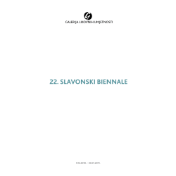 22. SLAVONSKI BIENNALE - Galerija likovnih umjetnosti, Osijek