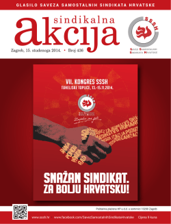Sindikalna akcija - broj 436, 15. studenoga 2014.19743 KB