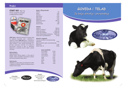 Katalog proizvoda za goveda i telad