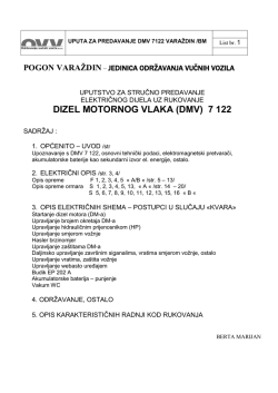 DIZEL MOTORNOG VLAKA (DMV) 7 122 - Strojovođe-hr