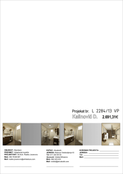 Pogledajte glavni projekat kupatila Dragana