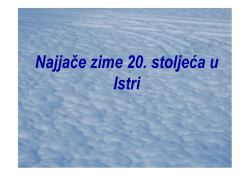 Najjače zime 20. stoljeća u Istri obrada [Način kompatibilnosti]