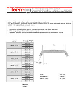 Jahač / kalota - tehnička dokumentacija