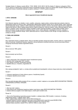 Prijedlog Statuta ZNT Varaždin
