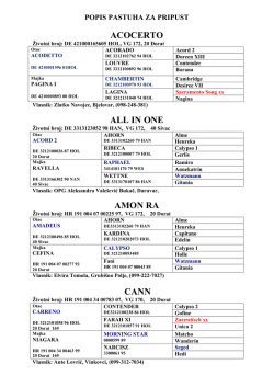 POPIS PASTUHA ZA PRIPUST
