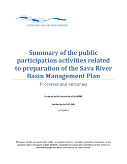 Rezime konzultacija o Nacrtu Plana