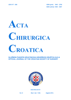 PDF - Acta Chirurgica Croatica