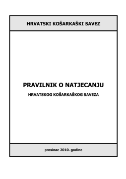 pravilnik o natjecanju - Udruga ko&scaron;arka&scaron;kih sudaca grada Osijeka
