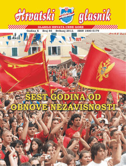 kronika dru&scaron;tva - Hrvatsko građansko dru&scaron;tvo Crne Gore