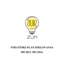 strate&scaron;ki plan udruge zum 2012.