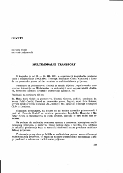 MULTIMODALNI TRANSPORT - - -