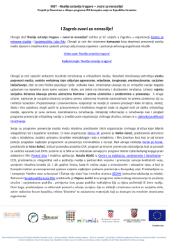 I Zagreb zvoni za nenasilje! - CMS