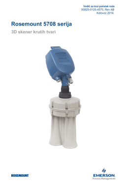 Rosemount 5708 serija 3D skener krutih tvari