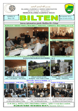 Interno informativno glasilo Medţlisa IZ