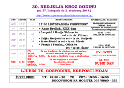 30. nedjelja kroz godinu - Župa svete Terezije Avilske Ravna Gora
