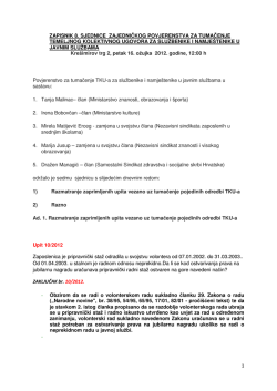1 zapisnik 8. sjednice zajedničkog povjerenstva za tumačenje