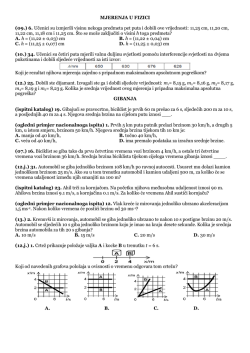 MJERENJA U FIZICI (09.) 6. Učenici su izmjerili visinu nekoga