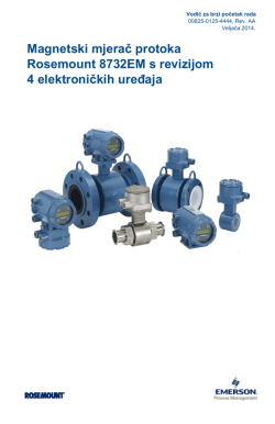 Magnetski mjerač protoka Rosemount 8732EM s revizijom 4