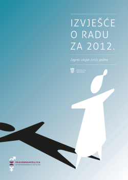 Izvješću iz 2012. - Pravobraniteljica za ravnopravnost spolova
