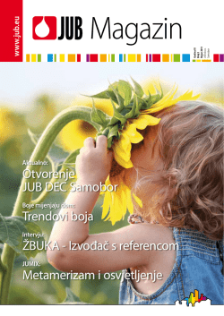 Otvorenje JUB DEC Samobor Trendovi boja ŽBUKA