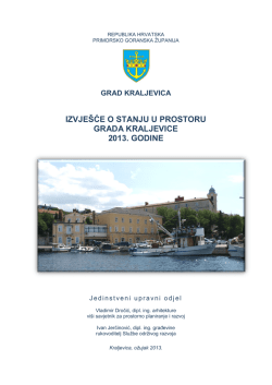 Izvje&scaron;će o stanju u prostoru 2013