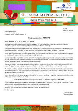 8. SAJAM UMJETNINA - ART EXPO
