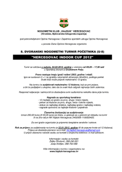 "HERCEGOVAC INDOOR CUP 2012"