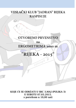 raspis ergometar 2015 - VK Jadran