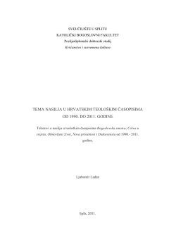 Ljubo Ladan - Nasilje u teolo&scaron;kim časopisima