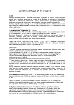 Izvještaj direktora